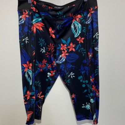 Joe Fresh Floral Crop style Leggings size XL